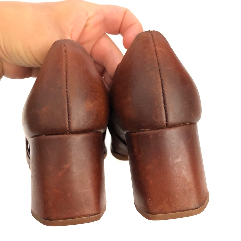 Kork-Ease Brown Leather Block Heel Loafer - Picture 11 of 14